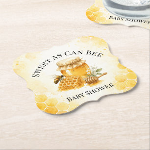 Süß wie eine Biene geschlechtsneutrale Babyparty Untersetzer