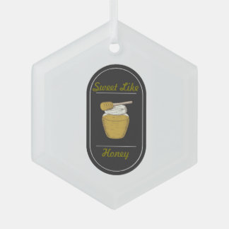 Süß wie Honey Ornament Aus Glas