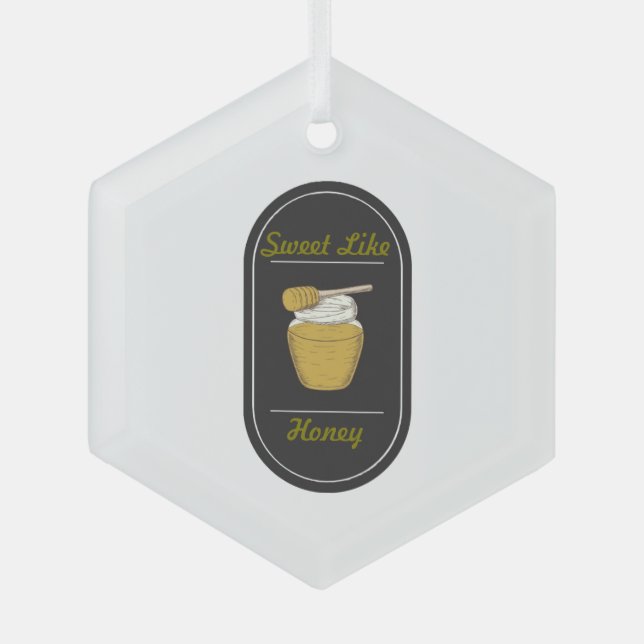 Süß wie Honey Ornament Aus Glas (Vorderseite)