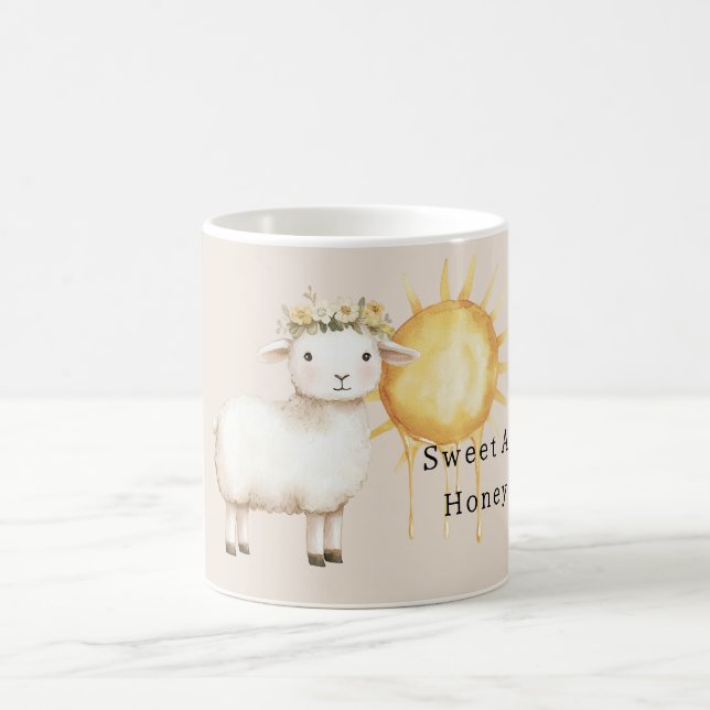 Süß wie Honig Schafe Kaffeetasse (Mittel)
