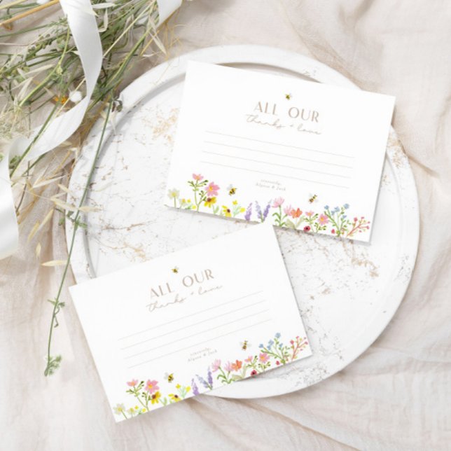 Süß wie möglich modern minimalistisch Danke Begleitkarte (Thank your guests with this sweet and simple custom thank you card!)