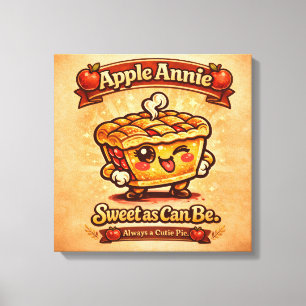 Süß wie nur irgendwas - Apfel Annie - Foodie-Freun Leinwanddruck