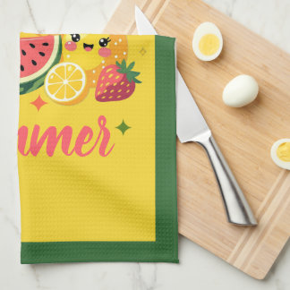 Süß wie sommerliche süße Früchte | Tropische Dekor Geschirrtuch