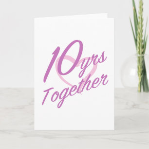 Süß zum 10. Jubiläum Karte