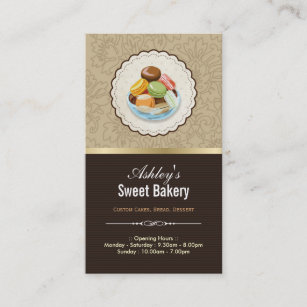 Süßbäckerei Boutique - Französisch-Pariser Macaron Visitenkarte