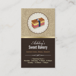 Süßbäckerei Boutique - Loaf Looking Cake Visitenkarte