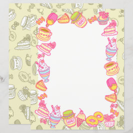 Süßbäckerei und Getränke grün