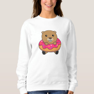 Süßbienenkanen Donut Pink Sweatshirt