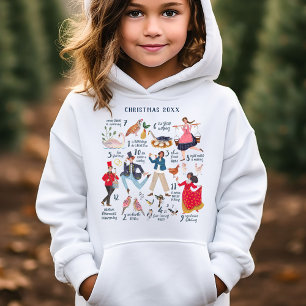 Süße 12 Tage Weihnachten Klassiker Kinder Hoodie
