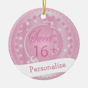 Süße 16 - Geburtstag Keramik Ornament