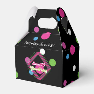 Süße 16 Glow Party Süßigkeiten Geschenkbox Geschenkschachtel