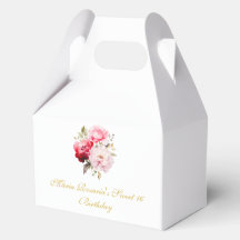 Süße 16 personalisierte florale Partygeschenke