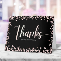 Süße 16 Schwarz Rosa Gold Glitter Geburtstag