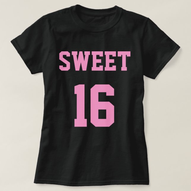 Süße 16 Sechzehnte Geburtstag T-Shirt (Design vorne)