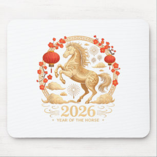 Süße 2026 Jahr des Pferdes Fortune Dame Lunar Lan Mousepad
