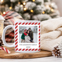 Süße 2-Foto-Collage Weihnachten Rote Streifen Benu