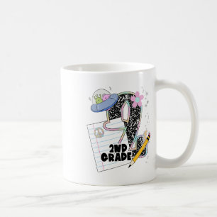 Süße 2. Klasse zurück zur Schule Schüler Lehrer Se Kaffeetasse