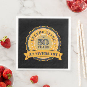süße 30. Jubiläumsfeier  Serviette