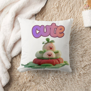 Süße 3D Kawaii Kunst – Pastell Pastell T-Shirt Kissen