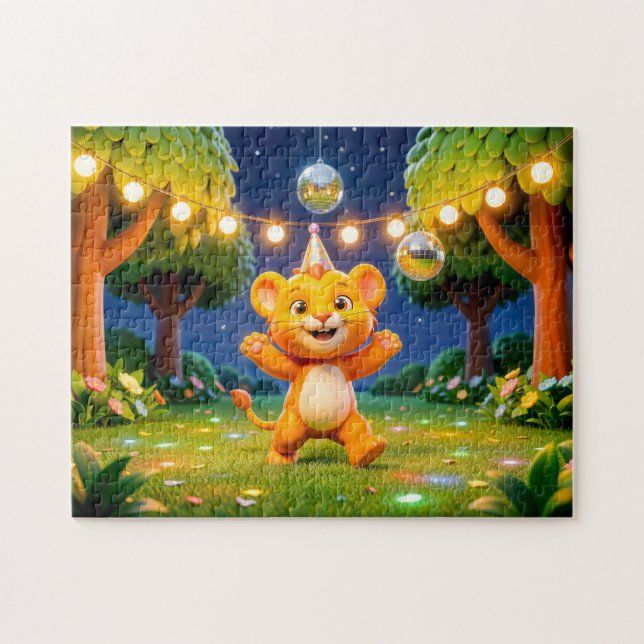Süße 3D-Leo-Figur-Illustration (Horizontal)