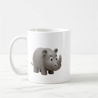 Süße 3D-Nashorn-Kaffeetasse Kaffeetasse