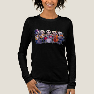 Süße 3D-Skelett-Musikband – Bezauberndes Cartoon-K Tri-Blend Shirt