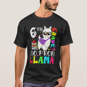 Süße 6. Klasse Kein Prob Llama Zurück zur Schule E T-Shirt