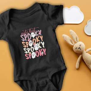 Süße aber gruselige Baby-Geister Rosa Halloween Baby Strampler