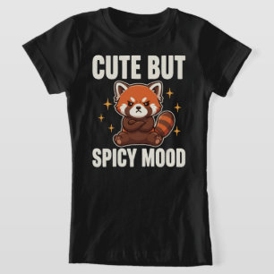 Süße aber scharfe Stimmung Rote Pandas T-Shirt
