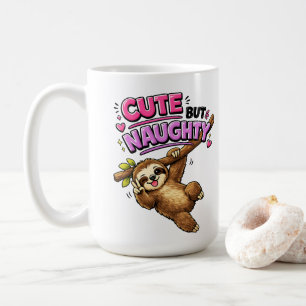 Süße aber unartige Faultier Kaffeetasse