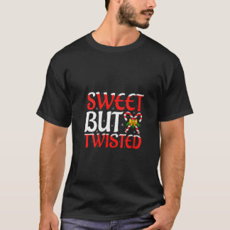 Süße, aber verdrehte lustige Candy Cane Weihnachte T-Shirt