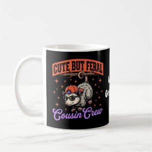 Süße aber wilde Cousin-Crew Vintage Retro Opossum  Kaffeetasse