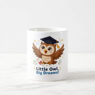 Süße Abschieds-Eule Kleine Eule Große Träume Kaffeetasse