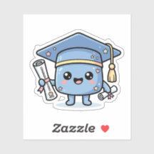 Süße Abschlussmütze Diplom Kawaii Abschlussjahrgan