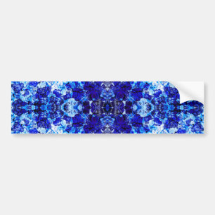 Süße abstrakte blaue Leuchtglas Autoaufkleber
