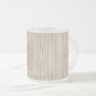 Süße abstrakte braune Liniendesign Mattglastasse
