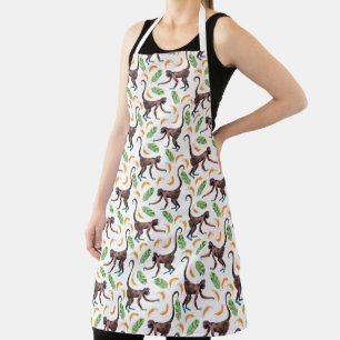 Süße Affen, die Bananen schuggeln Schürze