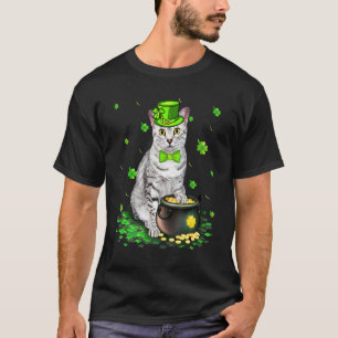 Süße ägyptische Mau-Katze Liebhaber St. Patricks D T-Shirt