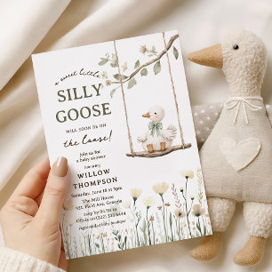 Süße Alberne Gans Baby Shower Einladung