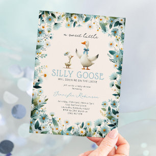 Süße Alberne-Gans-Junge-Baby-Party Einladung