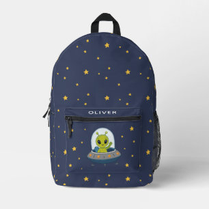 Süße Alien-Sterne Weltraum Kinder Bedruckter Rucksack