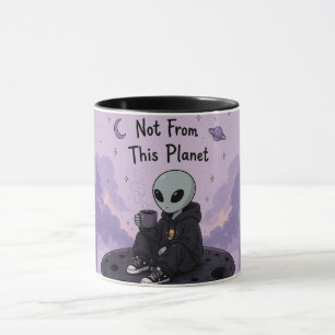 Süße Alien-Tasse – Ansprechendes Weltraumkreatur-D Tasse