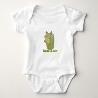 Süße Alpakagesichtskunst Baby Strampler