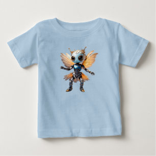 Süße Ameisen-Mädchen tanzender Roboter Pixie Baby T-shirt