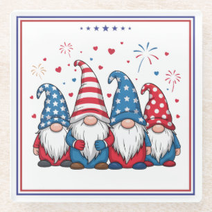 Süße amerikanische Gnome Cartoon-68123 Glasuntersetzer