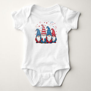 Süße amerikanische Gnome Cartoon-68123 Kapuzenpull Baby Strampler