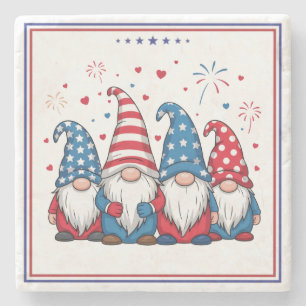 Süße amerikanische Gnome Cartoon-68123 Steinuntersetzer