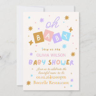 Süße Anfänge - Baby Shower Kollektion Einladung