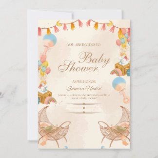 Süße Anfänge Babyparty Einladung