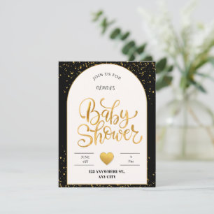 Süße Anfänge: Minimalistische Babyparty Mitteilungskarte